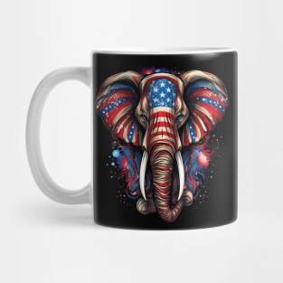 Patriotic Elephant Mug